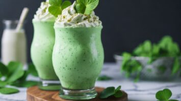 Vegan-Friendly Keto Shamrock Shake